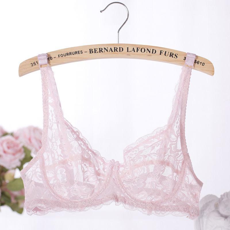 Damen Sexy Vollspitze Ultra-Dünn Bequemes BH-Set