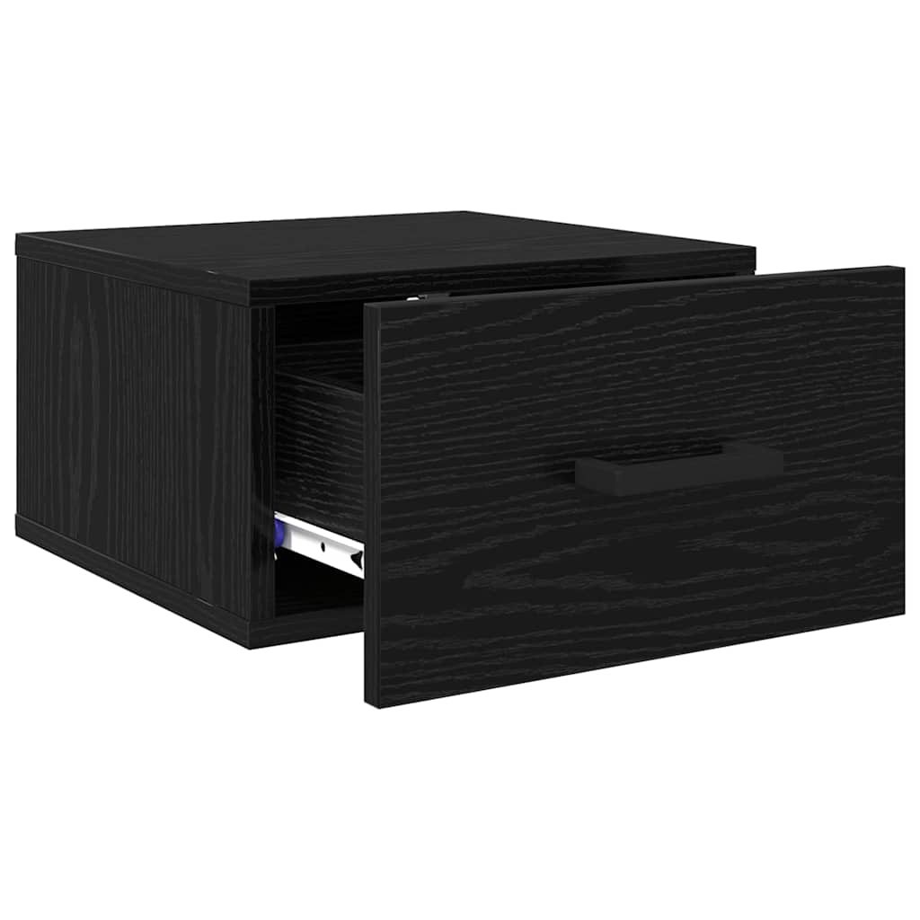 Nightstand Black Oak Effect 35 x 35 x 20 cm Particleboard