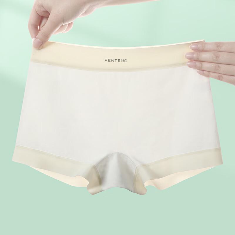 Fenteng Women's 10A Antibacterial Cotton Boxer Briefs 3-Pack