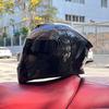 Imitation Street Car Helmet Men's Motorcycle 3C Electric Vehicle Full Helmet Autumn and Winter Knight Double Mirror Riding