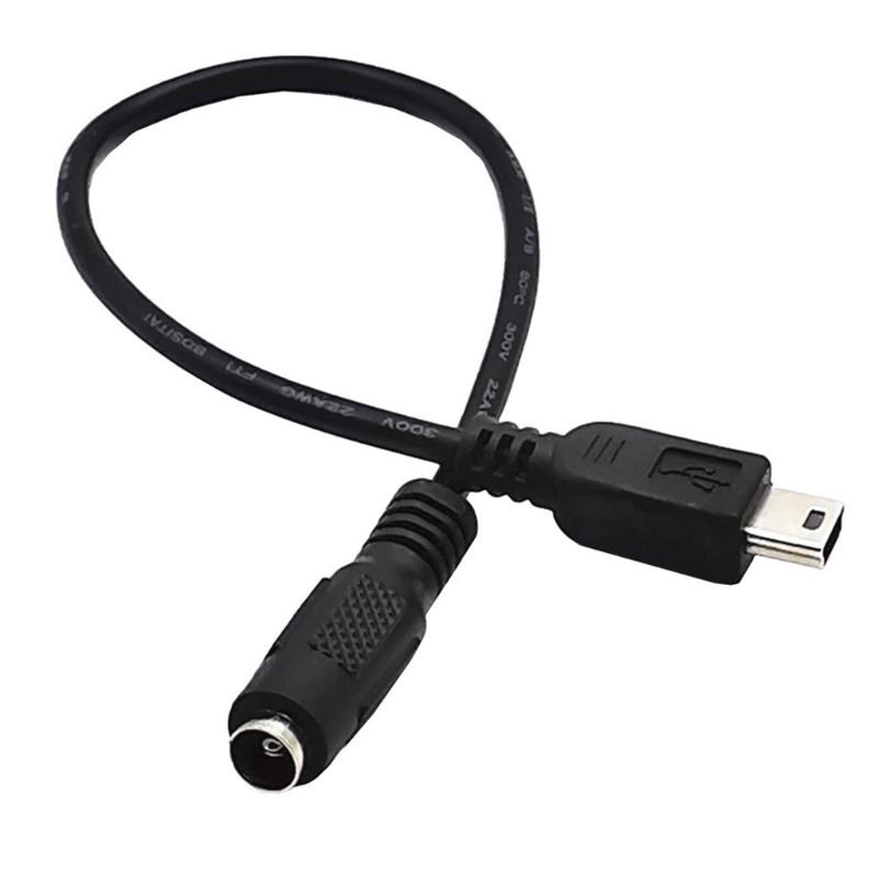 Efficient and Reliable Charging Cable DC3.5x1.35mm/5.5x2.1mm Input Mini USB Output 22AWG for GPS DVR Cellphones