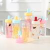 Water Bottle High Value Cute Plastic Cup Summer Girl Cartoon Flower Tea Cup Tea Separation Tea Cup Portable Sports Water Cup
