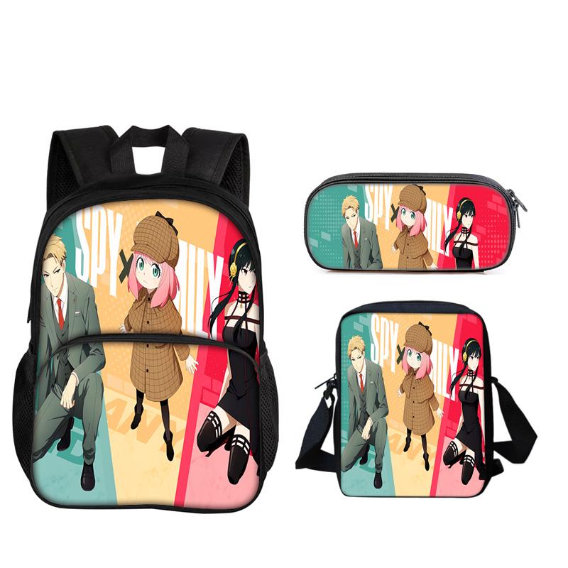 3pcs Set Knapsack for Boys Girls Best Gift Regretevator Gnarpy Child School With Lunch Box Pencil Bags School Pupil Bags