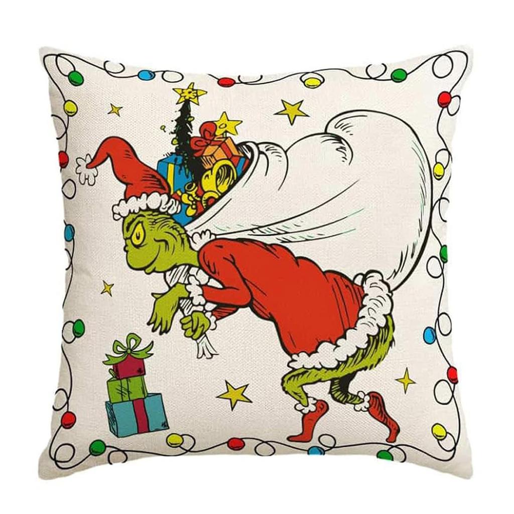 Merry Christmas, Throw Pillow Cover, 18 X 18 Inch, Winter Holiday, Cushion Cover Sofa Decoration, Christmas Decoration