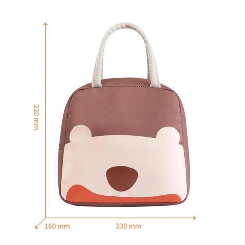 1 Stück isolierte Lunchbox-Tasche, tragbare Lunchtasche, niedliche Cartoon-Bento-Tasche, geeignet für Schüler und Berufstätige