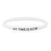 My Time Is Now Student  Couple Silicone Bracelet Sports Wrist Band