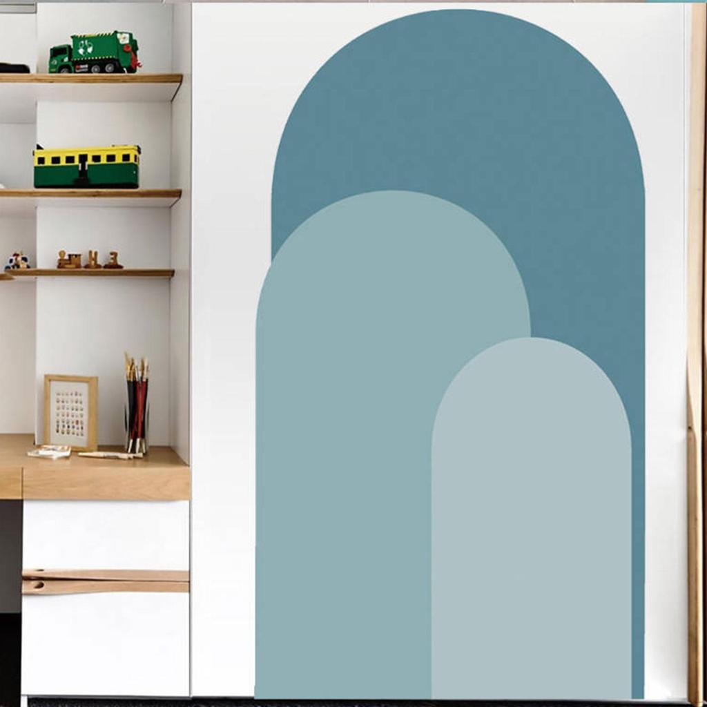 Arch Sticker Boho Modern Kindergarten Background Decoration Indoor Kids Room Office PVC