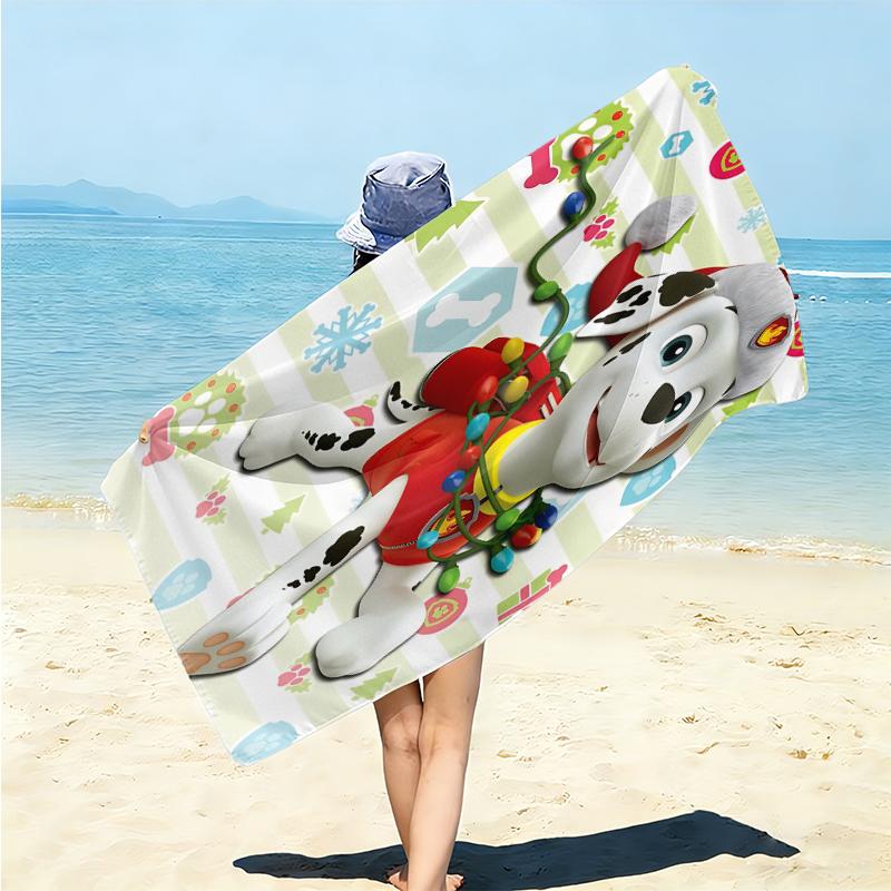 1Pc Christmas Night Parade Beach Towel Microfiber Beach Towel Thin Absorbent For Beach Swimming Yoga Bath Sports