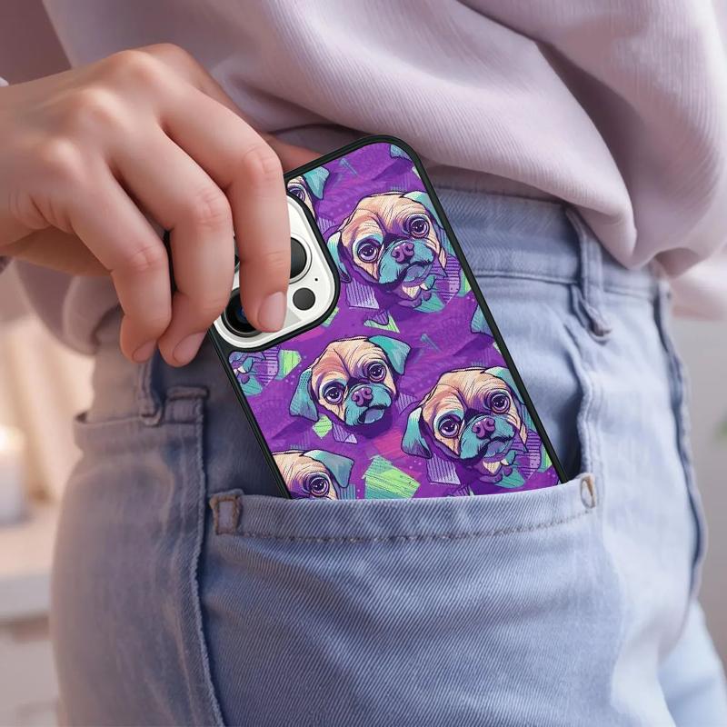 Süße Puggle Welpe Hund Handyhülle Für iPhone 17 Air 15 16e 14 13 Pro Max Coque 12 11 Pro Max PLUS Schutzhülle