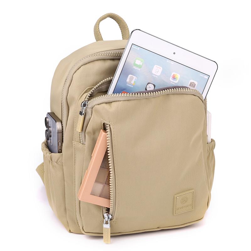 Women's Travel Small Backpack Lightweight Nylon Student Schoolbag