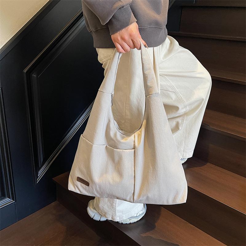 2026 New Large Capacity Single Shoulder Bag for Female Niche, Lazy Style, Commuting Tote Bag, Simple and Versatile,Student Class