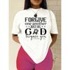 Women's Christian Faith T-Shirt Ephesians 4:32 Bible Verse Casual Short Sleeve Top