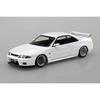 Aoshima Snap Kit No. 21CU-WE Nissan R33 Skyline GT-R Custom Wheels (White) 1/32 Scale Plastic Model