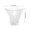 20Pcs 100Ml Disposable Plastic Dessert Cups Birthday Transparent Party Ice Cream Home Christmas Twisted Triangle Mousse Cup