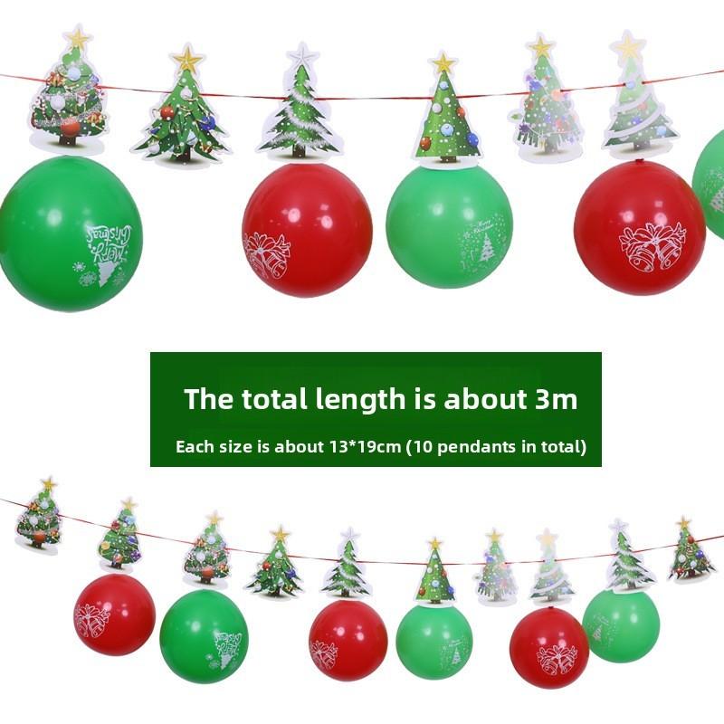 Flags Christmas And Ornaments With Parachute And Hot Air Balloon Exterior Design
