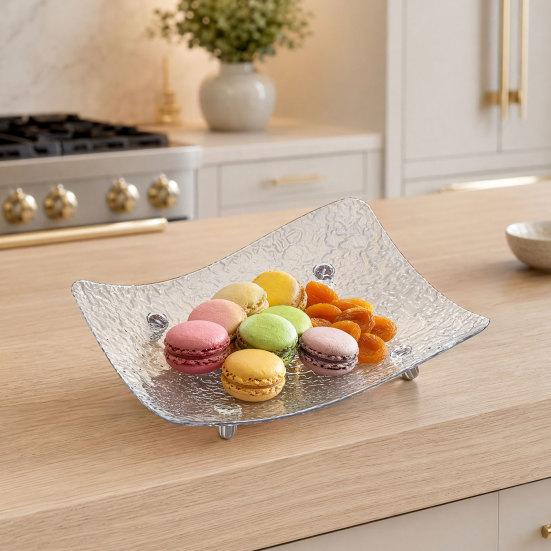 Countertop Fruit Bowl, Modern Decorative Multi-use Serving Tray, Dessert Cake Candy Snack Plate for Dining Table Kitchen Home Decor