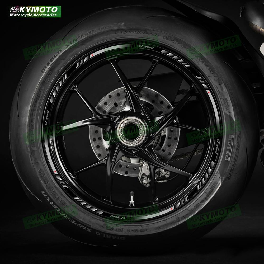 For 748  999 998 749 750 800 851 888 900 SS Motorcycle Accessories 17 Inch Front and Rear Wheel Stickers Wheel Reflective Decals