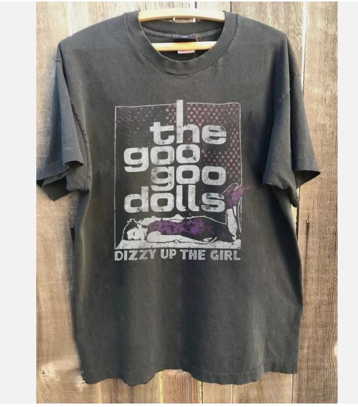The Goo Goo Dolls Dizzy Up the Girl Album Promo Charcoal Unisex T-Shirt Unisex T-Shirt XXXXL