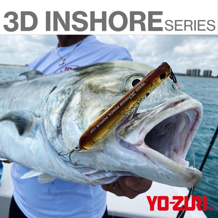 YO-ZURI Salt Lure 3D Inshore Top Knock Pencil 100mm, Mullet Color