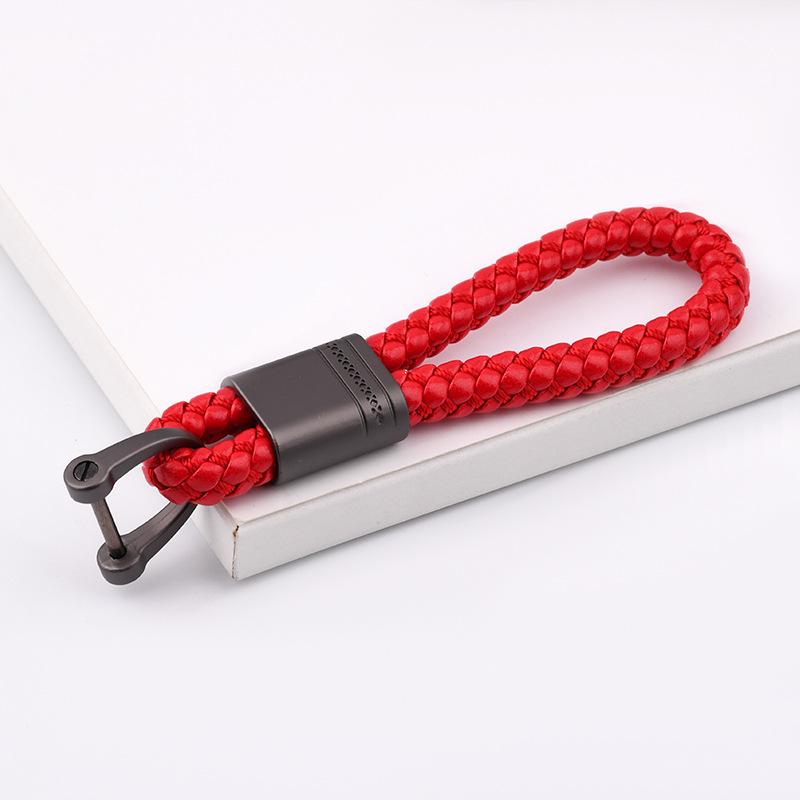Creative Flower Pass Car Keychain Internet celebrity Key Chain Couple Braided Rope Bag Key Pendant Personalized Gifts