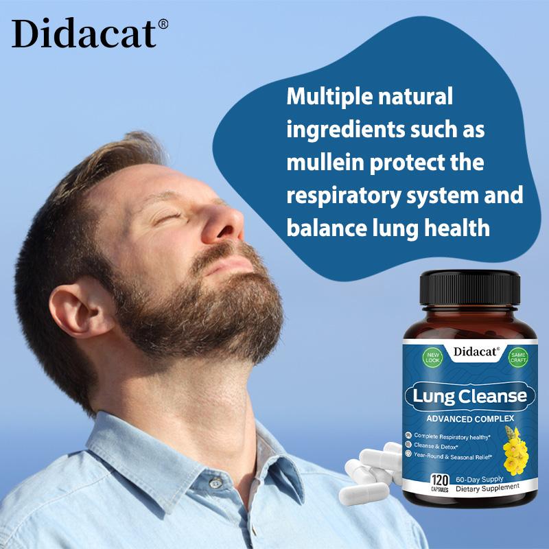 Lung Cleanse Supplement Improves Lung Function Detoxification Support 120 Pills