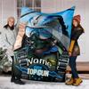 Personalized Custom Name Blanket - Top Gun Maverick Print Design,Blanket for Sofa,Bed,Travel,Camping - Soft and Warm, Great Gift