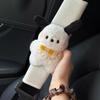 Japan Jzacyd Little Poodle Dog Car Seatbelt Shoulder Pad Cute Car Interior Accessories for Girls New Car Gift