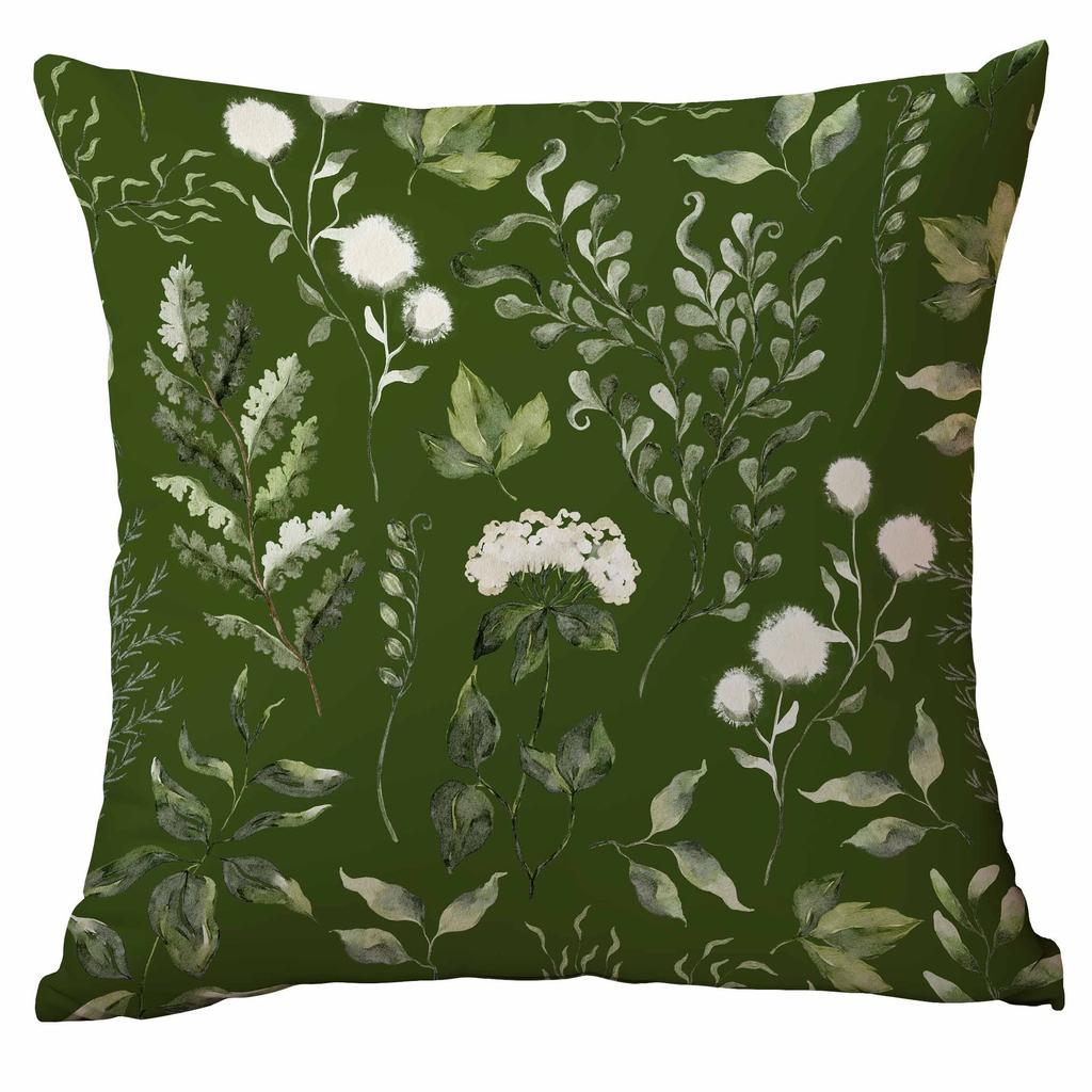 Frühlingsgrün Pflanze Blume Kissenbezug Kissenhülle Wohnzimmer Sofa Kissenhülle