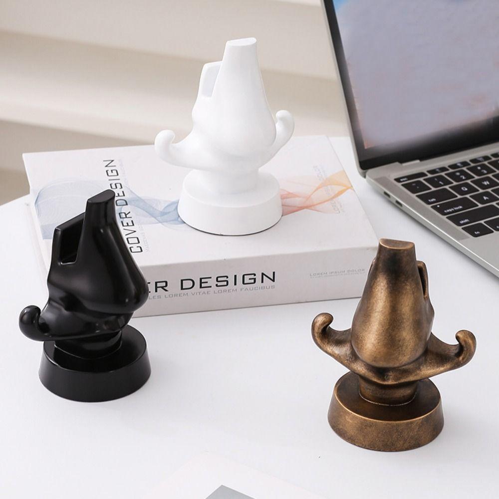 Creative Eyeglasses Stand Nose Shape Space-Saving Desktop Glasses Holder Funny Universal Sunglasses Display Stand Desk Use