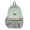 Large Capacity Backpack for Primary and Junior High Students - Durable Color Block Design for Outings, Third and Fourth Grade