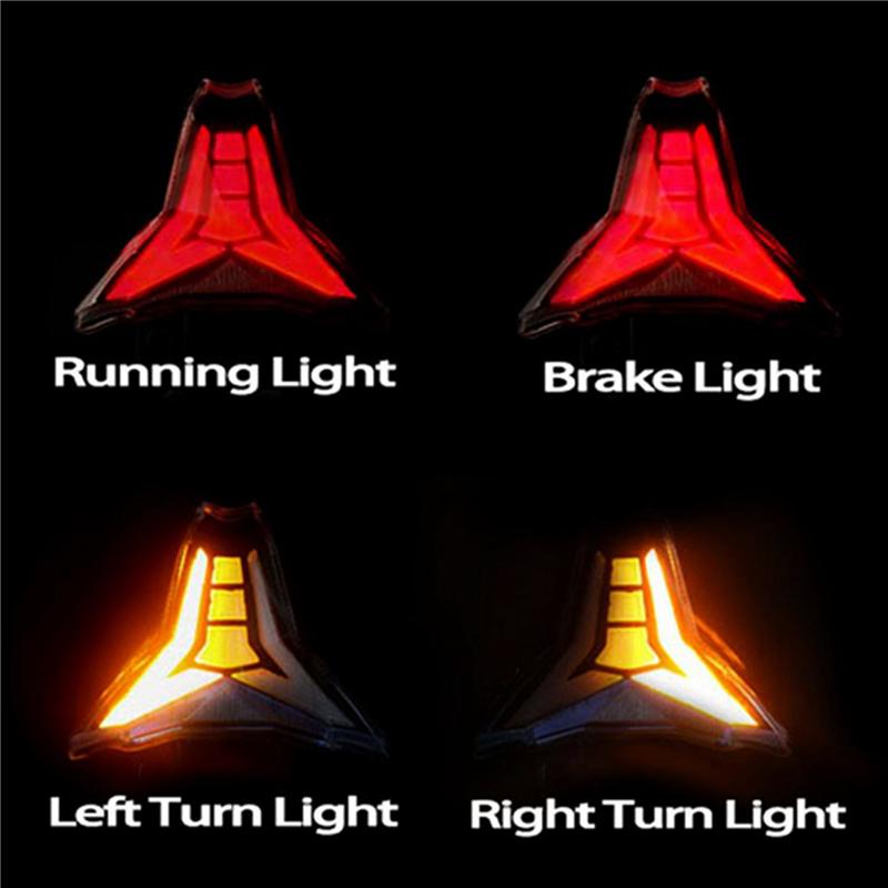 L10A Motorcycle Tail Light LED Rear Brake Turn Signals For Kawasaki Z250 Z400 Z1000 Ninja ZX-10R ZX-6R 2014-2025