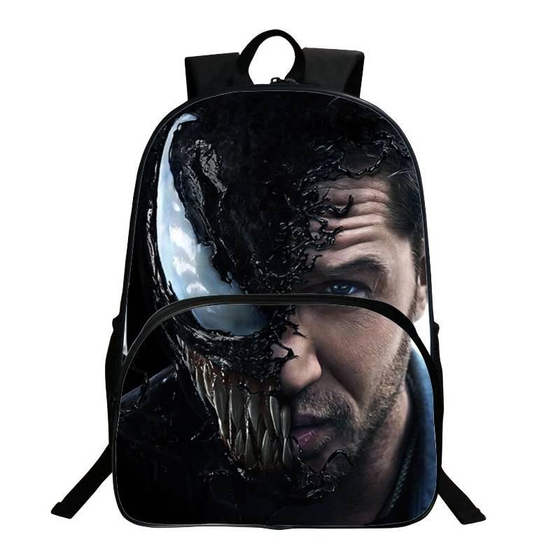 Venom Avengers Kids School Backpack With Breathable Material For Use Outdoor