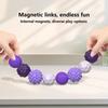 Mix Match Color Magnetic Fidget Toys, Fidget Anti Stress Anxiety Sensing Toys for Adults and Children with Autism Magnetic Balls