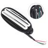 2PCS White And Black Electric Guitar Pickup Metal + ABS Guitar Accessories  Electric Guitar