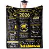 2026 Graduation Gift, Men'S College Graduation Throw Blanket 2D Digital Print, Women'S Graduation Gift, Graduation Present, Grad