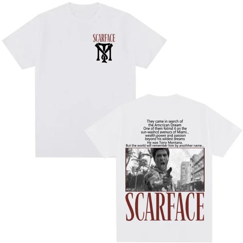 Klasický Film Scarface Tony Montana Al Pacino Tričko Unisex Vintage Gotický Styl Tričko Streetwear Dámská A Pánská Trička