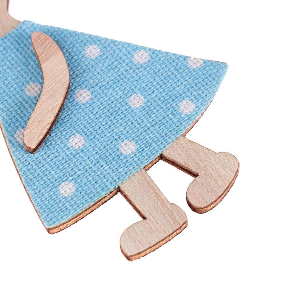 3PCS DIY Wooden Hanging Home Decorations Easter Rabbit Easter Ornaments Wood Crafts Cute Bunny