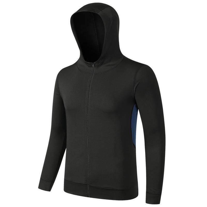 Fitness clothes men's sports tights running black long-sleeved quick-drying clothes short-sleeved night running football training clothes