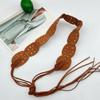 Hollow-out Design Waist Belt Ethnic Style Bohemian Belt Elegant Wide Belt  for Women