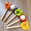Ball Floating Wooden Toy With Cartoon Tiger Owl Exterior Design For Kids Gift