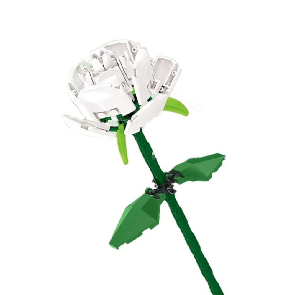 

Flowers Rose Building Block Bouquet Small Particles Compatible with Assembled Flower Holiday Gift Rose Series Aldult Toy