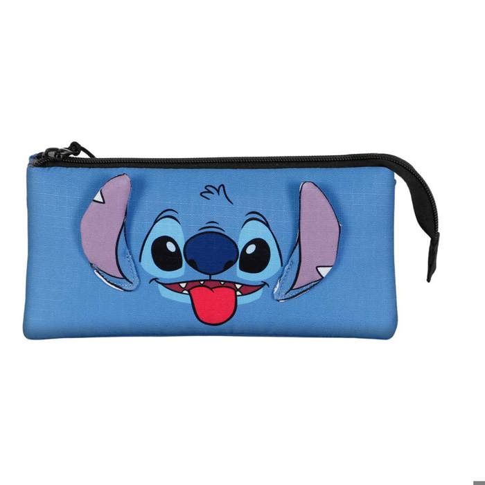 Trousse Triple - Disney Lilo et Stitch Cool - Bleu - Taille Unique