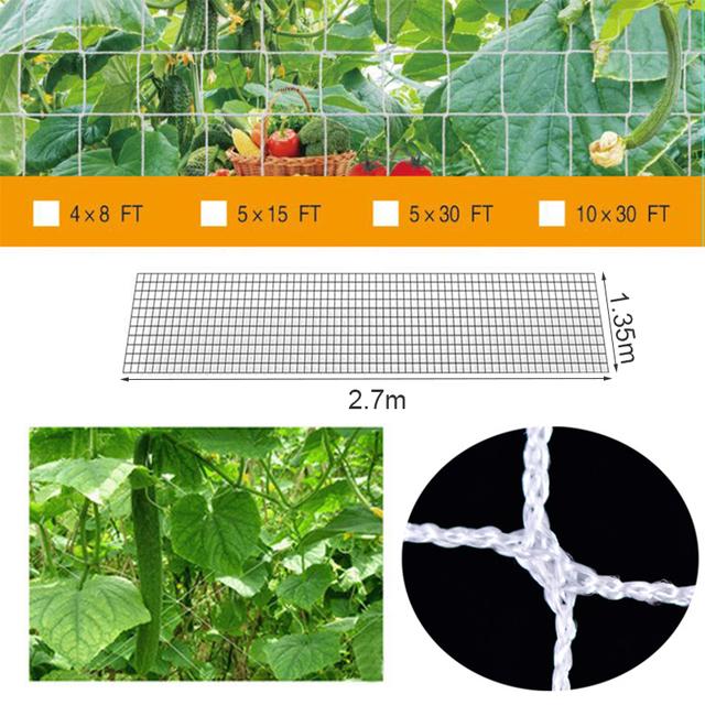 Plant Trellis Netting Heavy-Duty Plant Support Vine Climbing Hydroponics Garden Net Accessories Gardening Bracket Climbing Nets