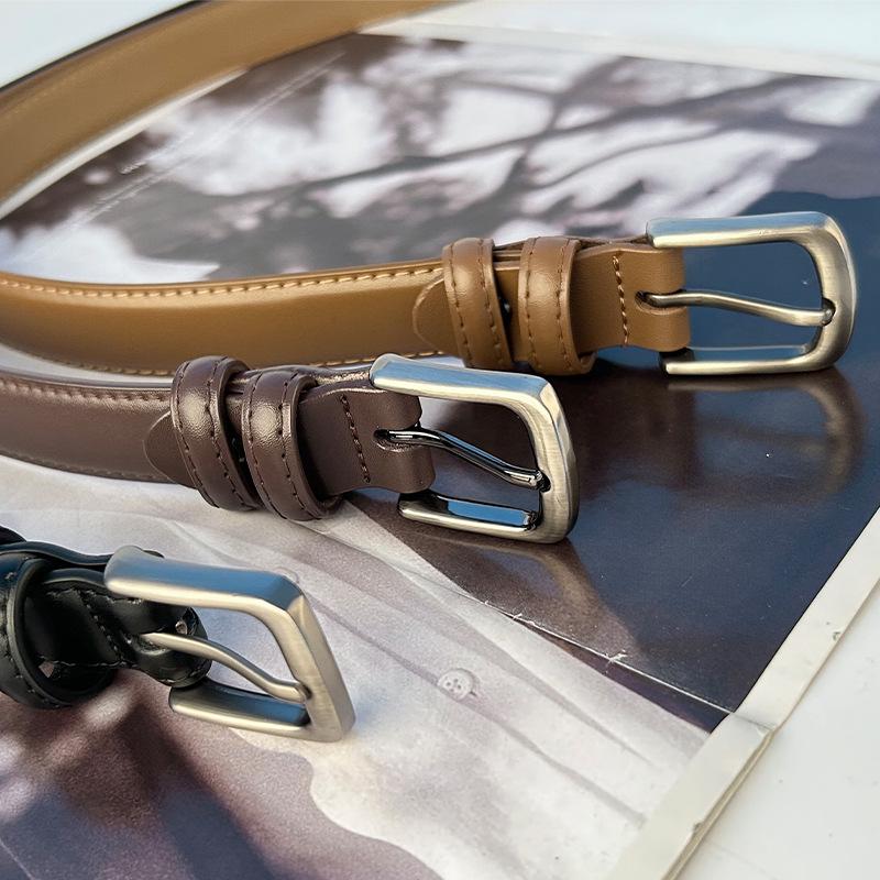 Women's Retro Casual Genuine Leather Belt: Versatile Cowhide Waist Belt