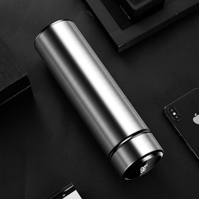 

500 мл цифровой термос чашка интеллектуальный дисплей температуры бутылка для воды сохранение тепла вакуумный термос колба для кофе чай 500ml