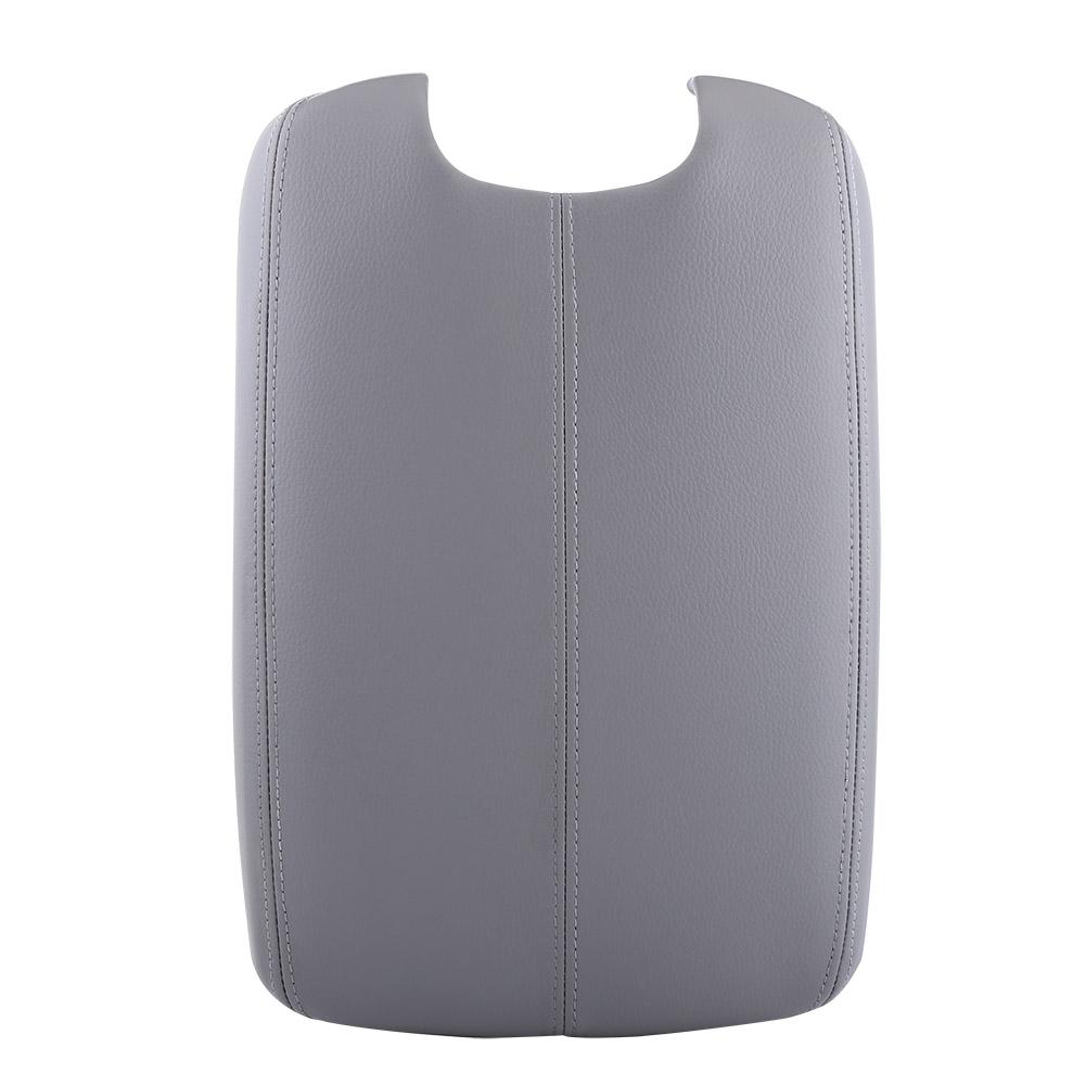 Artificial Leather Armrest Center Console Lid Cover For     2008-2012 Black