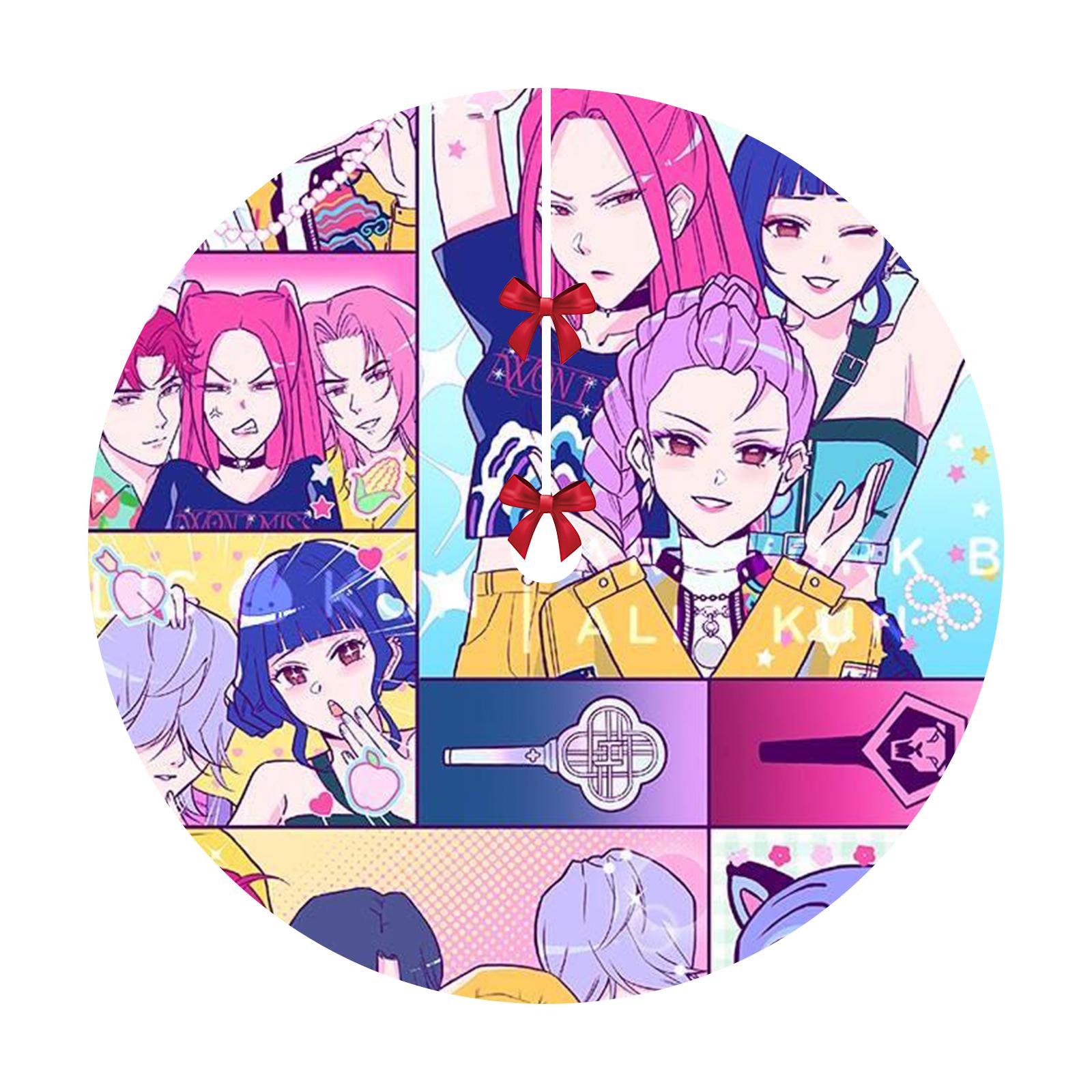 

Christmas Tree Skirt Decoration For Home Xmas Tree Decorations Skirt Ornament Festive Holiday Party Decorations Indoor Outdoor 90cm One Size