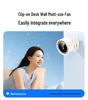 New High-Speed Clip-On Fan: 100 Gears, Digital Display, Wall-Mountable, Rechargeable for Home or Office Use