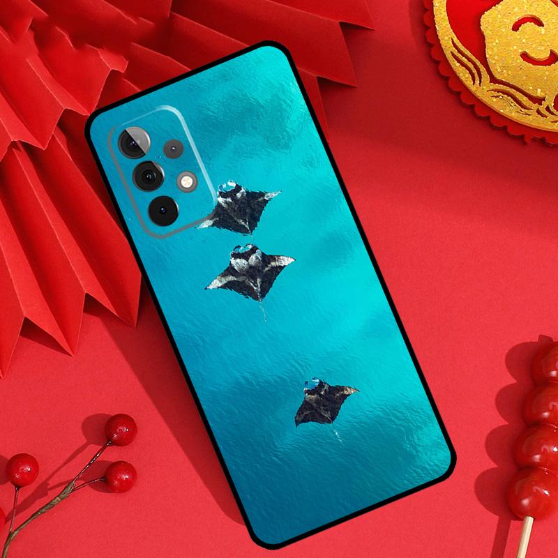 Animal Manta Ray Case For Samsung Galaxy M13 M14 M12 M11 M15 M06 M16 M36 M56 M31 M53 M32 M52 M35 M55 M34 M54