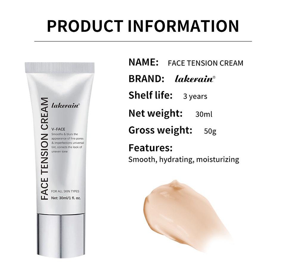 Crème Tenseur Visage Base No-Filter Tenseur de Peau Instantané Raffermisseur de Peau Base de Maquillage Pour le Visage Floutant Base de Maquillage Visage